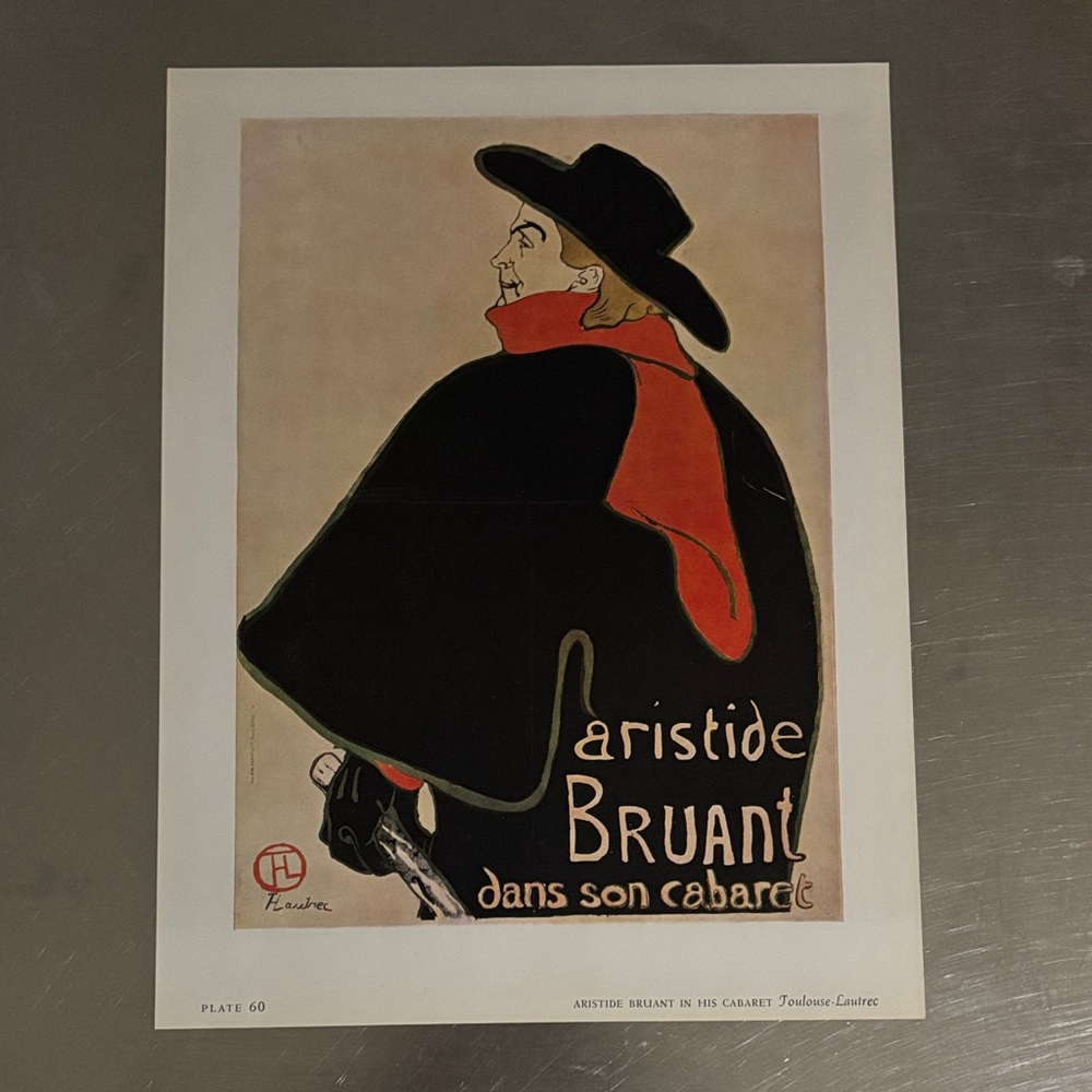 Vintage Aristide Bruant Art Print